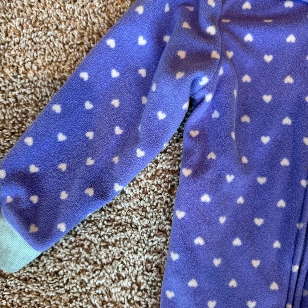 Carter’s Purple Owl Footed Pajamas Fleece sleeper Pjs– Size 2T